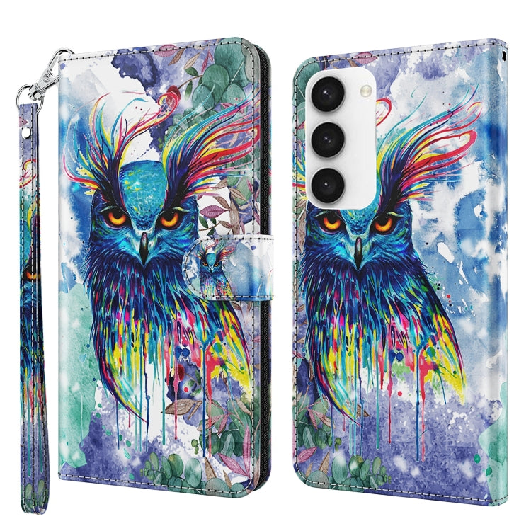 Modello di pittura 3D Custodia per telefono in TPU + PU, For Samsung Galaxy A14 5G, For Samsung Galaxy S23 5G