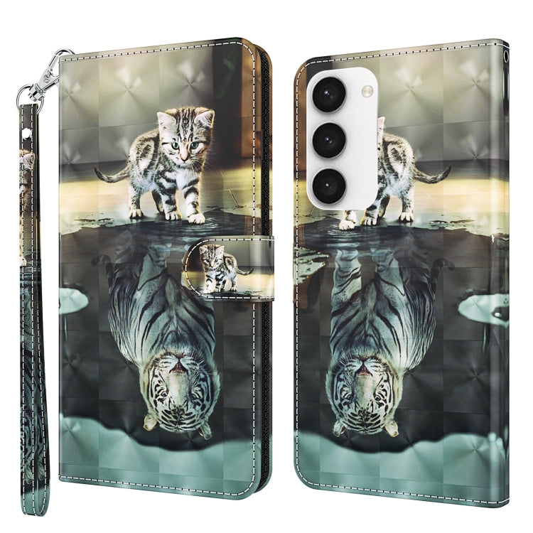 Modello di pittura 3D Custodia per telefono in TPU + PU, For Samsung Galaxy A14 5G, For Samsung Galaxy S23 5G