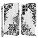 Modello di pittura 3D Custodia per telefono in TPU + PU, For Samsung Galaxy S23 ultra 5G
