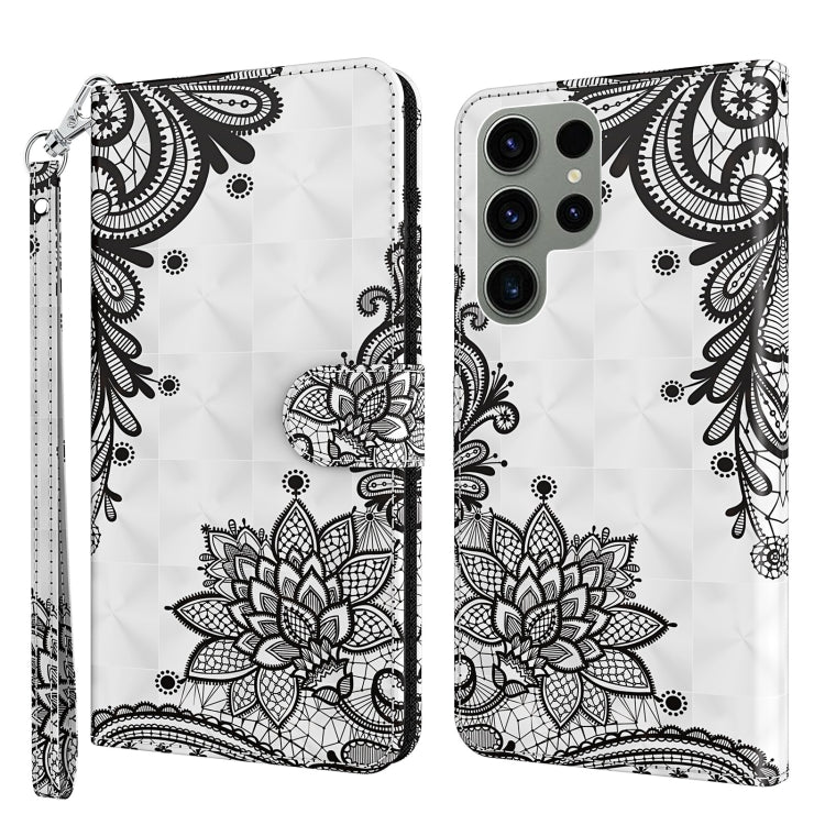 Modello di pittura 3D Custodia per telefono in TPU + PU, For Samsung Galaxy S23 ultra 5G