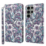Modello di pittura 3D Custodia per telefono in TPU + PU, For Samsung Galaxy S23 ultra 5G