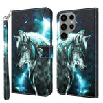 Modello di pittura 3D Custodia per telefono in TPU + PU, For Samsung Galaxy S23 ultra 5G