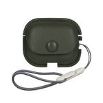 Custodia protettiva per auricolari in pelle PU Litchi Texture con cordino, For AirPods Pro 2 with Lanyard