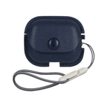 Custodia protettiva per auricolari in pelle PU Litchi Texture con cordino, For AirPods Pro 2 with Lanyard