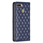 Custodia per telefono a conchiglia in pelle magnetica Diamond Lattice, For OPPO A7, For OPPO A15, For OPPO A16s / A16 / A54s / A55 5G / A54 4G, For OPPO A57 4G