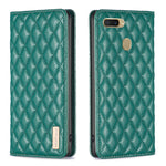 Custodia per telefono a conchiglia in pelle magnetica Diamond Lattice, For OPPO A7, For OPPO A15, For OPPO A16s / A16 / A54s / A55 5G / A54 4G, For OPPO A57 4G