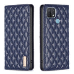 Custodia per telefono a conchiglia in pelle magnetica Diamond Lattice, For OPPO A7, For OPPO A15, For OPPO A16s / A16 / A54s / A55 5G / A54 4G, For OPPO A57 4G