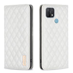Custodia per telefono a conchiglia in pelle magnetica Diamond Lattice, For OPPO A7, For OPPO A15, For OPPO A16s / A16 / A54s / A55 5G / A54 4G, For OPPO A57 4G