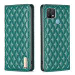 Custodia per telefono a conchiglia in pelle magnetica Diamond Lattice, For OPPO A7, For OPPO A15, For OPPO A16s / A16 / A54s / A55 5G / A54 4G, For OPPO A57 4G