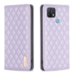 Custodia per telefono a conchiglia in pelle magnetica Diamond Lattice, For OPPO A7, For OPPO A15, For OPPO A16s / A16 / A54s / A55 5G / A54 4G, For OPPO A57 4G