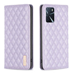 Custodia per telefono a conchiglia in pelle magnetica Diamond Lattice, For OPPO A7, For OPPO A15, For OPPO A16s / A16 / A54s / A55 5G / A54 4G, For OPPO A57 4G