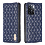 Custodia per telefono a conchiglia in pelle magnetica Diamond Lattice, For OPPO A7, For OPPO A15, For OPPO A16s / A16 / A54s / A55 5G / A54 4G, For OPPO A57 4G