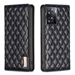 Custodia per telefono a conchiglia in pelle magnetica Diamond Lattice, For OPPO A7, For OPPO A15, For OPPO A16s / A16 / A54s / A55 5G / A54 4G, For OPPO A57 4G