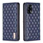 Custodia per telefono a conchiglia in pelle magnetica Diamond Lattice, For OPPO A74 4G / F19 4G, For OPPO A74 5G / A93 5G / A54 5G, For OPPO A76 4G / A36 4G / K10 4G / Realme 9i, For OPPO A94 4G / Reno5 F / F19 Pro