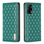 Custodia per telefono a conchiglia in pelle magnetica Diamond Lattice, For OPPO A74 4G / F19 4G, For OPPO A74 5G / A93 5G / A54 5G, For OPPO A76 4G / A36 4G / K10 4G / Realme 9i, For OPPO A94 4G / Reno5 F / F19 Pro