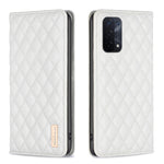 Custodia per telefono a conchiglia in pelle magnetica Diamond Lattice, For OPPO A74 4G / F19 4G, For OPPO A74 5G / A93 5G / A54 5G, For OPPO A76 4G / A36 4G / K10 4G / Realme 9i, For OPPO A94 4G / Reno5 F / F19 Pro