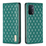 Custodia per telefono a conchiglia in pelle magnetica Diamond Lattice, For OPPO A74 4G / F19 4G, For OPPO A74 5G / A93 5G / A54 5G, For OPPO A76 4G / A36 4G / K10 4G / Realme 9i, For OPPO A94 4G / Reno5 F / F19 Pro