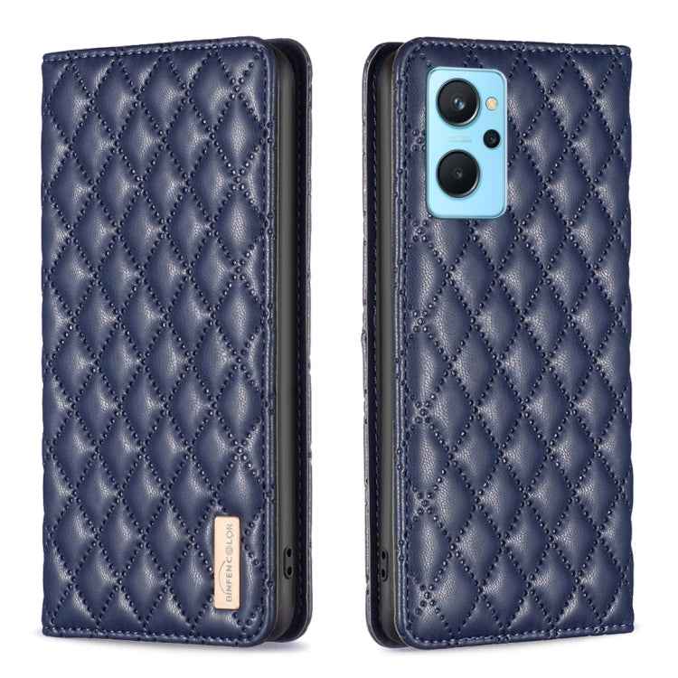 Custodia per telefono a conchiglia in pelle magnetica Diamond Lattice, For OPPO A74 4G / F19 4G, For OPPO A74 5G / A93 5G / A54 5G, For OPPO A76 4G / A36 4G / K10 4G / Realme 9i, For OPPO A94 4G / Reno5 F / F19 Pro