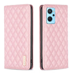 Custodia per telefono a conchiglia in pelle magnetica Diamond Lattice, For OPPO A74 4G / F19 4G, For OPPO A74 5G / A93 5G / A54 5G, For OPPO A76 4G / A36 4G / K10 4G / Realme 9i, For OPPO A94 4G / Reno5 F / F19 Pro