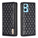 Custodia per telefono a conchiglia in pelle magnetica Diamond Lattice, For OPPO A74 4G / F19 4G, For OPPO A74 5G / A93 5G / A54 5G, For OPPO A76 4G / A36 4G / K10 4G / Realme 9i, For OPPO A94 4G / Reno5 F / F19 Pro