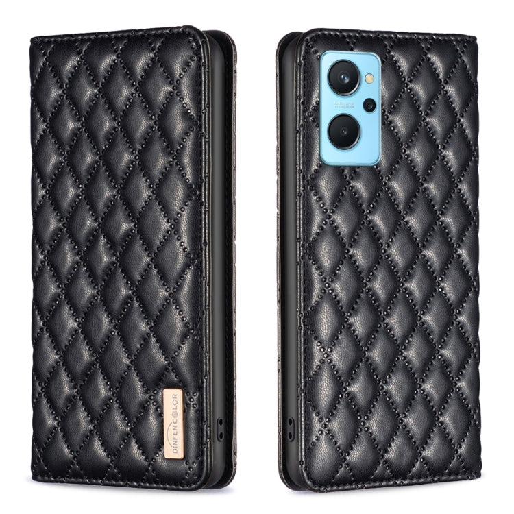 Custodia per telefono a conchiglia in pelle magnetica Diamond Lattice, For OPPO A74 4G / F19 4G, For OPPO A74 5G / A93 5G / A54 5G, For OPPO A76 4G / A36 4G / K10 4G / Realme 9i, For OPPO A94 4G / Reno5 F / F19 Pro