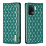 Custodia per telefono a conchiglia in pelle magnetica Diamond Lattice, For OPPO A74 4G / F19 4G, For OPPO A74 5G / A93 5G / A54 5G, For OPPO A76 4G / A36 4G / K10 4G / Realme 9i, For OPPO A94 4G / Reno5 F / F19 Pro