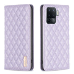 Custodia per telefono a conchiglia in pelle magnetica Diamond Lattice, For OPPO A74 4G / F19 4G, For OPPO A74 5G / A93 5G / A54 5G, For OPPO A76 4G / A36 4G / K10 4G / Realme 9i, For OPPO A94 4G / Reno5 F / F19 Pro