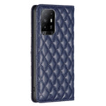 Custodia per telefono a conchiglia in pelle magnetica Diamond Lattice, For OPPO A94 5G / F19 Pro+, For OPPO A96 5G / Reno7 Z, For OPPO Find X5 Pro, For OPPO Find X5