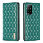 Custodia per telefono a conchiglia in pelle magnetica Diamond Lattice, For OPPO A94 5G / F19 Pro+, For OPPO A96 5G / Reno7 Z, For OPPO Find X5 Pro, For OPPO Find X5