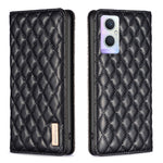 Custodia per telefono a conchiglia in pelle magnetica Diamond Lattice, For OPPO A94 5G / F19 Pro+, For OPPO A96 5G / Reno7 Z, For OPPO Find X5 Pro, For OPPO Find X5