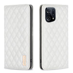 Custodia per telefono a conchiglia in pelle magnetica Diamond Lattice, For OPPO A94 5G / F19 Pro+, For OPPO A96 5G / Reno7 Z, For OPPO Find X5 Pro, For OPPO Find X5