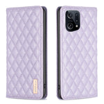 Custodia per telefono a conchiglia in pelle magnetica Diamond Lattice, For OPPO A94 5G / F19 Pro+, For OPPO A96 5G / Reno7 Z, For OPPO Find X5 Pro, For OPPO Find X5