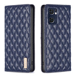 Custodia per telefono a conchiglia in pelle magnetica Diamond Lattice, For OPPO Reno7 5G / Find X5 Lite, For vivo Y02s, For vivo Y11 / Y15 / Y12 / Y17, For vivo Y15s