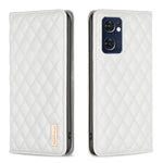 Custodia per telefono a conchiglia in pelle magnetica Diamond Lattice, For OPPO Reno7 5G / Find X5 Lite, For vivo Y02s, For vivo Y11 / Y15 / Y12 / Y17, For vivo Y15s