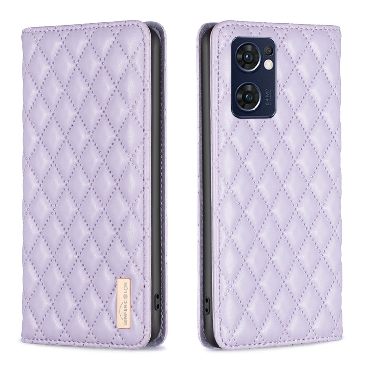 Custodia per telefono a conchiglia in pelle magnetica Diamond Lattice, For OPPO Reno7 5G / Find X5 Lite, For vivo Y02s, For vivo Y11 / Y15 / Y12 / Y17, For vivo Y15s