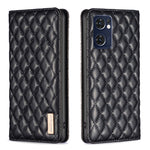 Custodia per telefono a conchiglia in pelle magnetica Diamond Lattice, For OPPO Reno7 5G / Find X5 Lite, For vivo Y02s, For vivo Y11 / Y15 / Y12 / Y17, For vivo Y15s