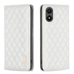 Custodia per telefono a conchiglia in pelle magnetica Diamond Lattice, For OPPO Reno7 5G / Find X5 Lite, For vivo Y02s, For vivo Y11 / Y15 / Y12 / Y17, For vivo Y15s