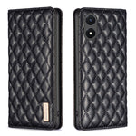 Custodia per telefono a conchiglia in pelle magnetica Diamond Lattice, For OPPO Reno7 5G / Find X5 Lite, For vivo Y02s, For vivo Y11 / Y15 / Y12 / Y17, For vivo Y15s