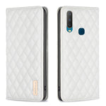 Custodia per telefono a conchiglia in pelle magnetica Diamond Lattice, For OPPO Reno7 5G / Find X5 Lite, For vivo Y02s, For vivo Y11 / Y15 / Y12 / Y17, For vivo Y15s