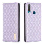 Custodia per telefono a conchiglia in pelle magnetica Diamond Lattice, For OPPO Reno7 5G / Find X5 Lite, For vivo Y02s, For vivo Y11 / Y15 / Y12 / Y17, For vivo Y15s