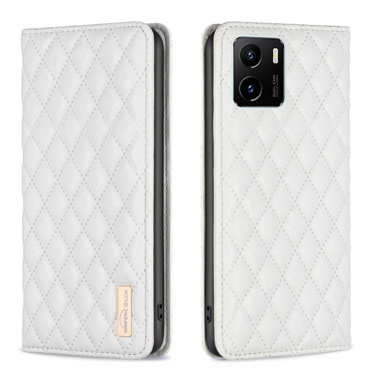 Custodia per telefono a conchiglia in pelle magnetica Diamond Lattice, For OPPO Reno7 5G / Find X5 Lite, For vivo Y02s, For vivo Y11 / Y15 / Y12 / Y17, For vivo Y15s