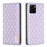Custodia per telefono a conchiglia in pelle magnetica Diamond Lattice, For OPPO Reno7 5G / Find X5 Lite, For vivo Y02s, For vivo Y11 / Y15 / Y12 / Y17, For vivo Y15s