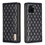 Custodia per telefono a conchiglia in pelle magnetica Diamond Lattice, For OPPO Reno7 5G / Find X5 Lite, For vivo Y02s, For vivo Y11 / Y15 / Y12 / Y17, For vivo Y15s