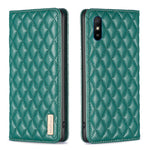 Custodia per telefono a conchiglia in pelle magnetica Diamond Lattice, For Xiaomi Redmi 9A, For Xiaomi Redmi 9C / 10A / Poco C31, For Xiaomi Redmi 9, For Xiaomi Redmi 10 5G / Note 11E