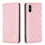 Custodia per telefono a conchiglia in pelle magnetica Diamond Lattice, For Xiaomi Redmi 9A, For Xiaomi Redmi 9C / 10A / Poco C31, For Xiaomi Redmi 9, For Xiaomi Redmi 10 5G / Note 11E