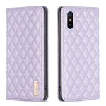 Custodia per telefono a conchiglia in pelle magnetica Diamond Lattice, For Xiaomi Redmi 9A, For Xiaomi Redmi 9C / 10A / Poco C31, For Xiaomi Redmi 9, For Xiaomi Redmi 10 5G / Note 11E