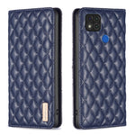 Custodia per telefono a conchiglia in pelle magnetica Diamond Lattice, For Xiaomi Redmi 9A, For Xiaomi Redmi 9C / 10A / Poco C31, For Xiaomi Redmi 9, For Xiaomi Redmi 10 5G / Note 11E