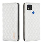 Custodia per telefono a conchiglia in pelle magnetica Diamond Lattice, For Xiaomi Redmi 9A, For Xiaomi Redmi 9C / 10A / Poco C31, For Xiaomi Redmi 9, For Xiaomi Redmi 10 5G / Note 11E