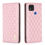 Custodia per telefono a conchiglia in pelle magnetica Diamond Lattice, For Xiaomi Redmi 9A, For Xiaomi Redmi 9C / 10A / Poco C31, For Xiaomi Redmi 9, For Xiaomi Redmi 10 5G / Note 11E