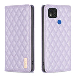 Custodia per telefono a conchiglia in pelle magnetica Diamond Lattice, For Xiaomi Redmi 9A, For Xiaomi Redmi 9C / 10A / Poco C31, For Xiaomi Redmi 9, For Xiaomi Redmi 10 5G / Note 11E